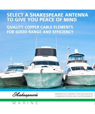 Shakespeare 5206-N White 8' Marine Antenna - Reliable Performance for Boating Needs - Buy Online on GoSupps.com