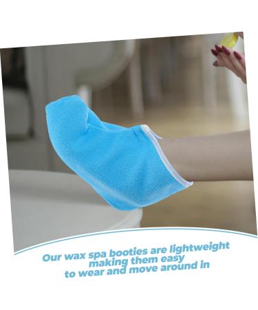 Paquet de Bain la Paraffine pour Pieds pais Isolants Polyester Unisexe Usage Salon Beaut Soin P dicure Spa Bleu Bord Blanc 26.50X19.00X1.00CM Bleu - Buy Online on GoSupps.com