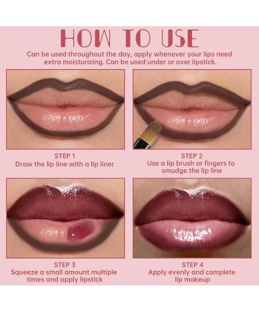 Butter Gloss Moisturizing Lip Combo - High Shine Plumping Gloss & Brown Lip Liner Set - Non-Sticky Liquid Lipstick - Long Wear Makeup #12 - 0.27 Fl Oz (Pack of 2) - Fresh & Lightweight - Buy Online on GoSupps.com