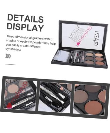 SOESFOUFU 1 Set Eyebrow Powder Set Makeup Supply Matte and Matte Multi-tool Abs 1 count (Pack of 1) As Shown - Buy Online on GoSupps.com