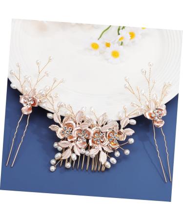 FOMIYES 1 Set Leaf Pearl Hairpin Hairpins Prom Hair Comb Clip Bridesmaid Side Combs Decorative Hair Combs Hair Side Combs for Women Hair Accessories for Women Hair Combs for Women Metal - Buy Online on GoSupps.com