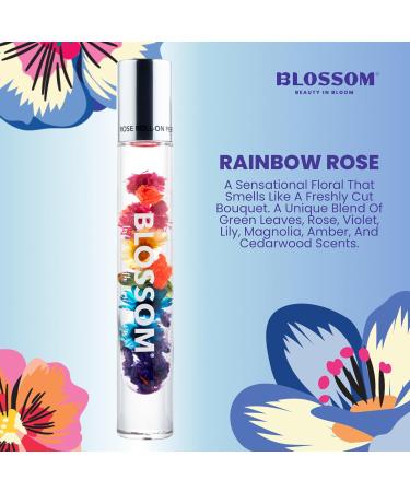 Blossom Roll on Perfume for Women Alcohol Free Rollerball Perfume Oil with Essential Oils Infused with Real Flowers Made in USA 0.20oz (Rose Violet Lily Magnolia Amber Cedarwood) Rainbow Rose Rose Rainbow 0.2 Fl Oz (Pack of 1) - Buy Online on GoSupps.com