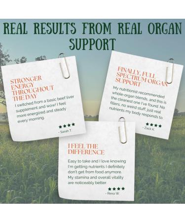 EarthFirst Organic Beef Liver+ Regenerative Organic Certified Grass-Fed Liver Supplement Natural Source of Iron Vitamin A & B12 Supports Energy Detox & Metabolic Health 90 Capsules - Buy Online on GoSupps.com