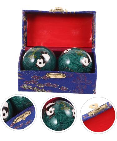 Solustre 2-Pack Metal Yoga Massage Balls - Hand Exercise & Wrist Strengthening Devices for Fitness & Relaxation - Buy Online on GoSupps.com