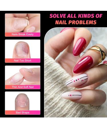 Ranrose Short Almond Nail Tips - 600PCS Clear Half Cover Soft Gel - 12 Sizes for Acrylic Nails - Professional Quality Fake Nails for Salon & Home DIY Manicure - Buy Online on GoSupps.com