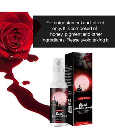 Opilroyn Halloween fake blood Halloween vampire blood spray Halloween fake blood makeup 30ml Halloween plasma spray simulated vampire fake blood zombie R fake blood accessories - Buy Online on GoSupps.com