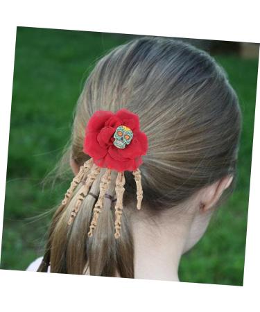 minkissy Hair Jewelry Decor Girls Hair Accessories Girls Hair Clips Gothic Hair Accessories Bone Hair Clip Girls Hairpin Girls Gothic Hair Clips Fabric Headband Halloween Miss - Buy Online on GoSupps.com