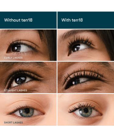 Exa Beauty Natural Ten18 Lash Amplifying Mascara - Cruelty-Free Clean Beauty | Black (0.3 fl oz | 8.9 ml) - Buy Online on GoSupps.com
