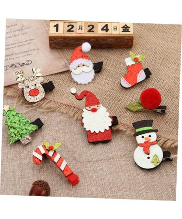 ABOOFAN 8 Sets Christmas Suit Hairpin Christmas Hair Grips Hairpin for Xmas Santa Hair Clips Elk Santa Hair Barrettes Xmas Hair Women s Suits Christmas Hair Clip Cloth Bobby Child Antlers - Buy Online on GoSupps.com