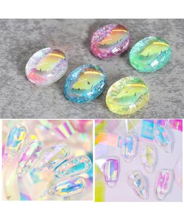 CHANGAR Ice Cube Aurora Glass Nail Art Stickers - 5 Boxes - Buy Online on GoSupps.com