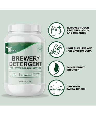 Brewery Detergent 8lb - High Alkaline Multi-Use Cleaner for Growlers - Non-Caustic Soda Powder Wash - Powerful Brewery Cleaning Solution - Buy Online on GoSupps.com
