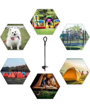 Liummrcy Heavy Duty Dog Camping Stakes - Durable Ground Anchor & Leash System for Large Dogs - Buy Online on GoSupps.com