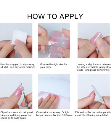 Nail Gel Polish Strips Full Wraps Nail Polish Stickers QFJM1524 - Buy Online on GoSupps.com