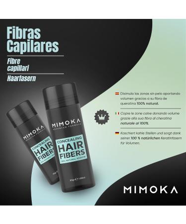 Mimoka Scattered Hair Powder - 100% Natural Microfibers for Hair & Beard - Red-Brown - 30g - Non-Perceptible Solution for Men & Women - Buy Online on GoSupps.com
