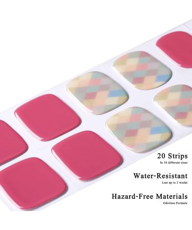 Drizzle Gel Nail Strips - Glossy Glitter Solid Color Art Stickers for Women (Fairy Cake) - Long Lasting Waterproof Decal - UV/LED Required - Buy Online on GoSupps.com