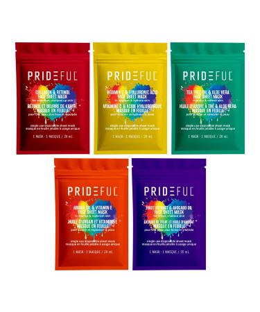 Shop Prideful 5Pc Facial Sheet Mask - Nourish Your Skin | Fast International Shipping - Buy Online on GoSupps.com