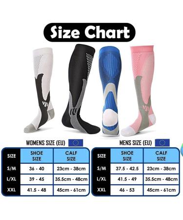 Compression Stockings & Socks for Men & Women - 4 Pairs EU 40-44 Multicoloured | FeifanShop - Buy Online on GoSupps.com