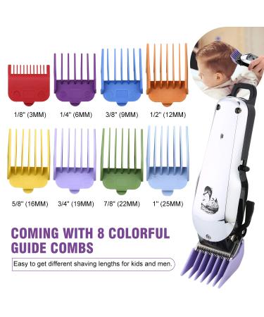 Professional Cordless Hair Clippers & Beard Trimmer Kit for Men - Home Barber Silver - Buy Online on GoSupps.com