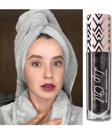 Diamond Black Black Glitter Diamond Lip Gloss Glitter Liquid Color Changing Lipsticks Magic Color Changing Lip Oil Long Lasting Moisturizing Non-sticky (03+04+05) - Buy Online on GoSupps.com