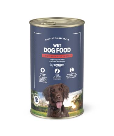 by Amazon Wet Dog Food - Box - Beef Chunks in Sauce 1 Pack