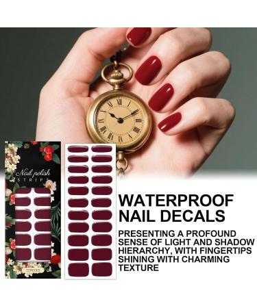  XIAOXIAOYU XIAOXIAOYU 22-Pack Gel Nail Polish Films Red Durable Waterproof Stickers for Manicure Pedicure Home Art Autumn - Buy Online on GoSupps.com