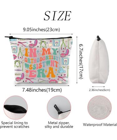 WSNANG Orthodontist Gift - Stylish Makeup Bag for Orthodontist Assistants & Hygienists | Perfect Dental Assistant Zipper Bag - Buy Online on GoSupps.com