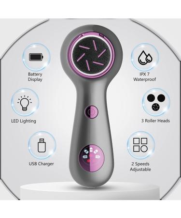 motomoyo Professional Foot Rasp Electric Pedicure Kit with 3 Replacement Rollers and 6 Files Calluses Feet Removal Files for Removing Scratches Removes Smoothes Care Dead Skin Cracked Heels Black - Buy Online on GoSupps.com