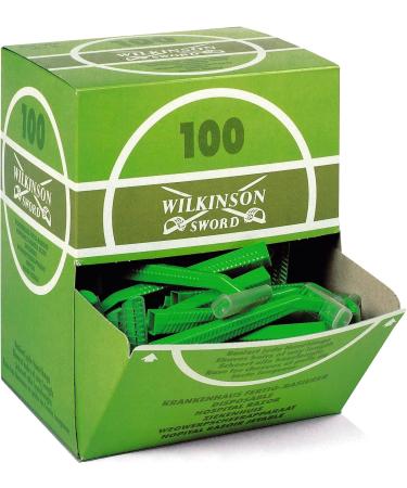 Wilkinson Sword Disposable Razor Hospital with retractable function dispenser box green single edge - Buy Online on GoSupps.com