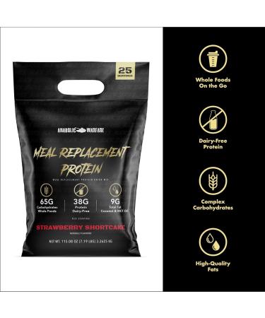 Anabolic Warfare Blueberry Crumb Cake Meal Replacement Protein Shake - Whole Food 25 Servings 113.76 oz - International Shipping Available - Buy Online on GoSupps.com