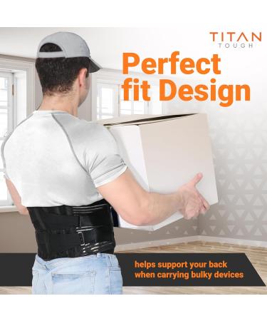 Back Brace for Men & Women - Lumbar Support Posture Corrector Pain Relief for Sciatica & Scoliosis - Adjustable Straps (Large - Buy Online on GoSupps.com