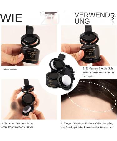  Whnbuij Side contour hair - Root cover powder - Waterproof hair tips - 4g - Fast gray hair cover - Sweat-proof cover for men and women - Buy Online on GoSupps.com