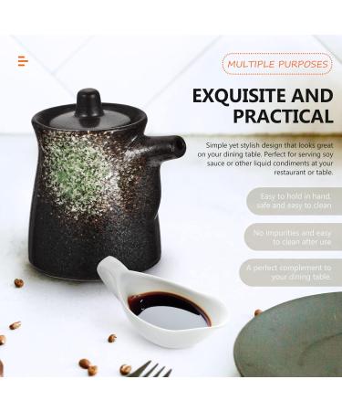 CALLARON Vinegar Jar Soy Sauce Pot Vinegar Pot Japanese Seasoning Liquid Seasoning Pot Condiment Jar Sushi Soy Sauce Jar - Buy Online on GoSupps.com