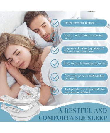 2 Piece Anti-Snoring Mouthpiece & Teeth Grinding Bite Track - Sleep Better with Snoring Stopper & Mouth Protection - Buy Online on GoSupps.com