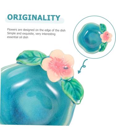 Solustre 3PK Aromatherapy Bowl Tealight Diffuser - Japanese Ceramic Essential Oil Shells | Blue 8.5x8cm - Perfect for Home & Spa - Buy Online on GoSupps.com