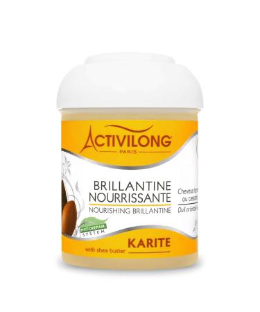 ACTIVILONG - Acticlassic Shea Butter Nourishing Brillantine - No Rinse - Dull or Brittle Hair - Protects Nourishes - Made In France - 125ml
