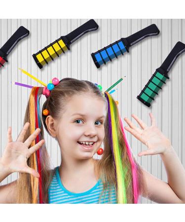 Chseeo 10 Colors Hair Chalk Kit for Kids - Fun & Safe Hair Coloring with Gloves & Scarf | Perfect Gift for 6-Year-Old Girls - Buy Online on GoSupps.com