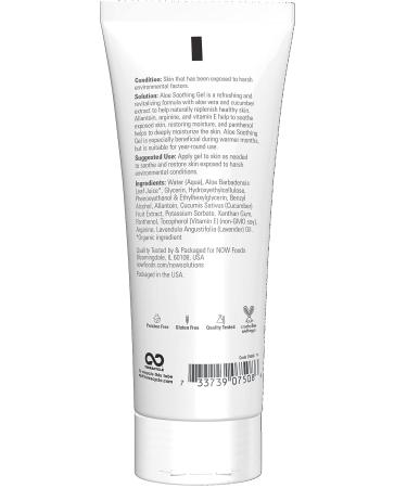 NOW Solutions Aloe Soothing Gel 8oz - After Sun Soothing & Replenishing Formula - Buy Online on GoSupps.com