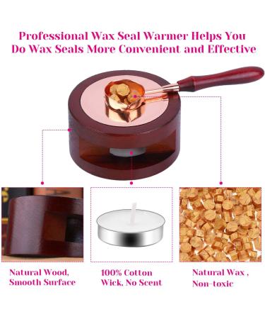 Sealing Wax  Paxcoo 312pcs Sealing Wax Kit with Wax Seal Beads  Wax Seal Warmer  Wax Spoon and Tealight Candles for Wax Stamp Letter Sealing Gold - Buy Online on GoSupps.com
