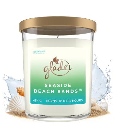 Glade Extra Large Scented Candle Home D cor Jar Candle Infused with Essential Oils 85 Hour Burn Time Seaside Beach Sands 454g