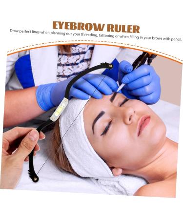 Healeved Measuring Ruler 1 Set Arch Embroidery Eyebrow Ruler Brow Template Aluminum Alloy Level Ruler Eyebrow Trimming - Buy Online on GoSupps.com