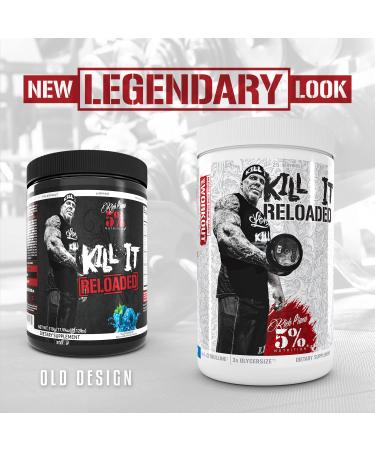 Rich Piana 5% Nutrition Kill It Reloaded Pre-Workout Beach Blast - Ultra Energy Focus Pumps Power & Endurance Supplement with Citrulline GlycerSize Nitrosigine Creatine Choline Huperzine A - Buy Online on GoSupps.com