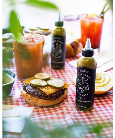 Heartbeat Hot Sauce - Dill Pickle Serrano 177ml - Small Batch & Handmade Vegan Preservative Free (3 Bottles) 177 ml (Pack of 3) - Buy Online on GoSupps.com