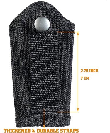 SdTacDuGe Silent Key Holder for Duty Belt | Police Silent Key Pouch | Black Ballistic Nylon Key Ring Holder - Buy Online on GoSupps.com