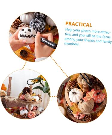 HOMSFOU 36 Pcs Artificial Pumpkin Pumpkin Model decorations Festival Pumpkin Decor decorate Environmental foam pumpkin ornaments artificial halloween set Scene Layout Pumpkin Decor reward - Buy Online on GoSupps.com