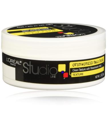 L'Oreal Paris Studio Line Overworked Hair Putty, 1.7 Ounce (Pack of 4) - Buy Online on GoSupps.com