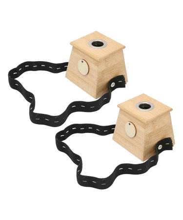 Moxibustion Box 2 Pieces Single Hole Bamboo Moxibustion Box Moxa Acupuncture Therapy Moxibustion Healing Box
