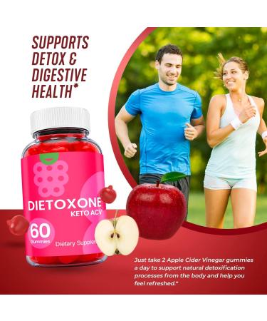 Dietoxone Keto ACV Gummies - Vegan Non GMO Advanced Formula (60 Gummies) - Buy Online on GoSupps.com