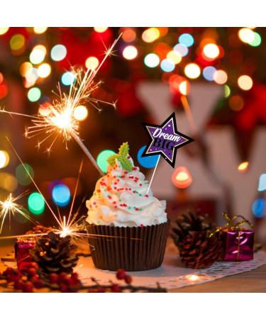 Graduation Cake Toppers - Graduation Cap Diploma Cupcake Picks Grad Cap Cupcake Picks for Senior High School College Grad Party Supplies Graduation Theme Party Decorations Gomice Purple - Buy Online on GoSupps.com