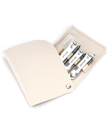 Manicure Set 4 Pieces Quality Carbon Steel Professional Nail Clipper Set Pedicure Tools Travel Beauty Tools Men and Women Friends and Parents Gifts
