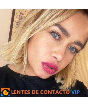 Valencia VIP Soft Sky Blue Contact Lenses | Natural Design & Accessories | Annual Colored Lenses Without Prescription (2 Lenses) - Buy Online on GoSupps.com